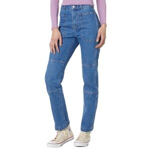 Madewell 90s Straight Cargo Carpenter Panel Denim Jeans Fenwood 26T